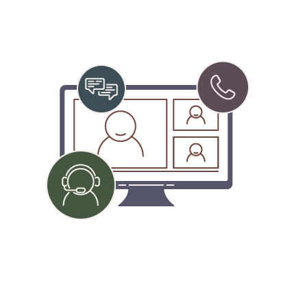 Illustration depicting integrated health and wellbeing software training portal