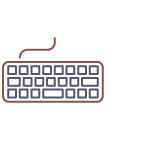 Icon of a computer keyboard