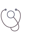Icon of a stethascope