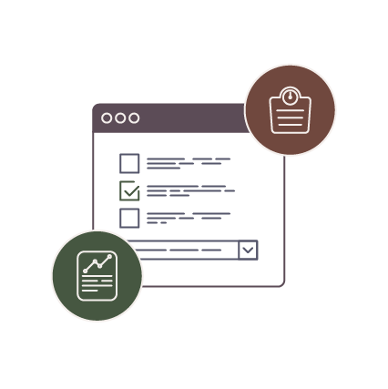 Illustration depicting a health and wellbeing self-assessment