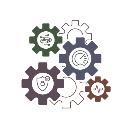 Illustration of cogs working together