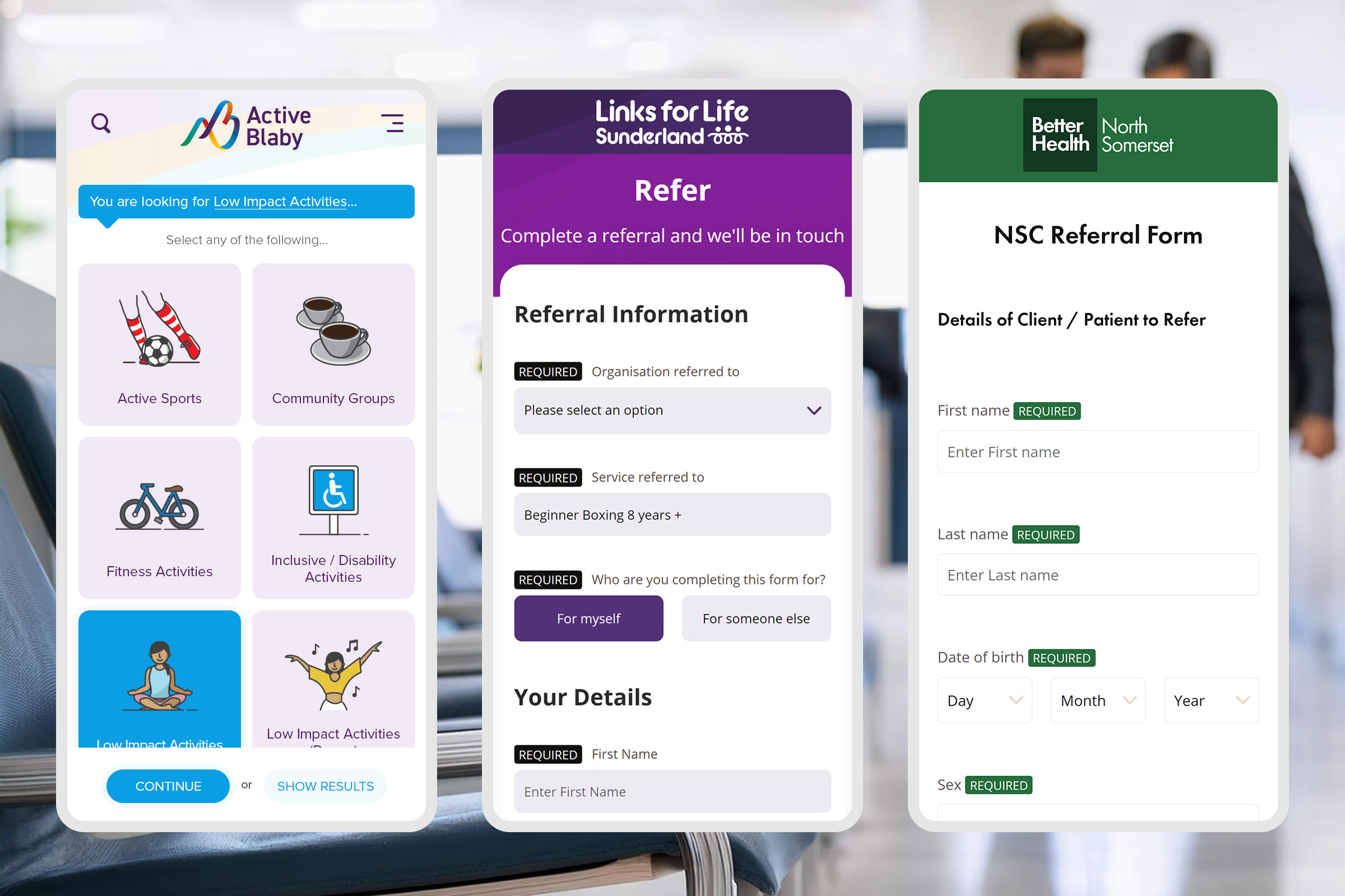 Examples of Theseus referral ecosystem software in use
