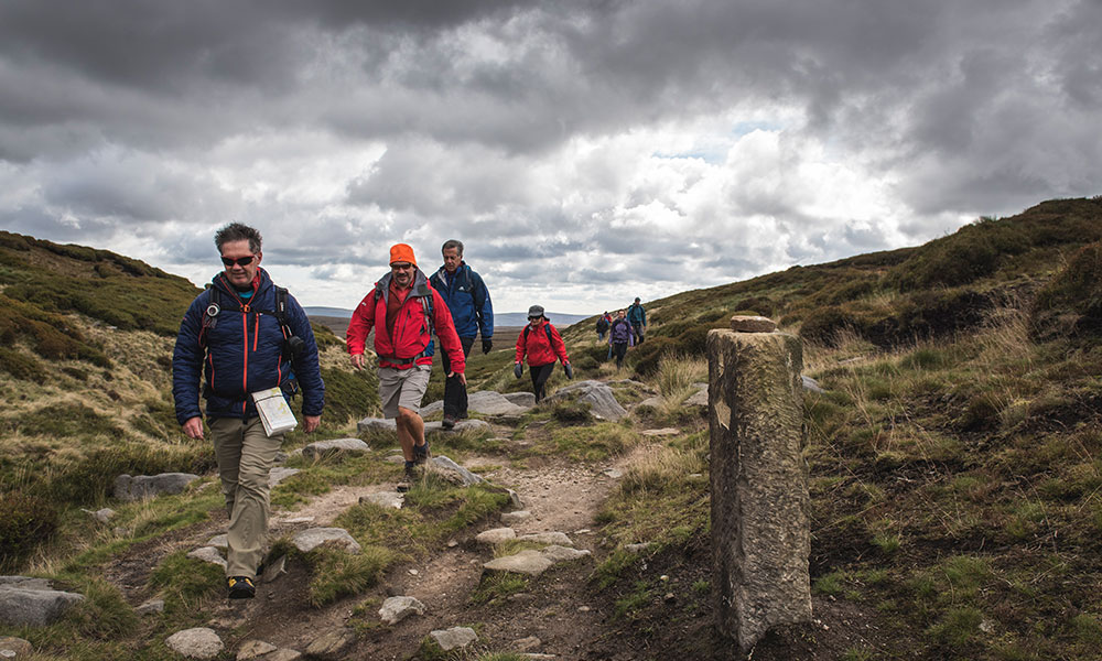 Photo of walkers in Peak District