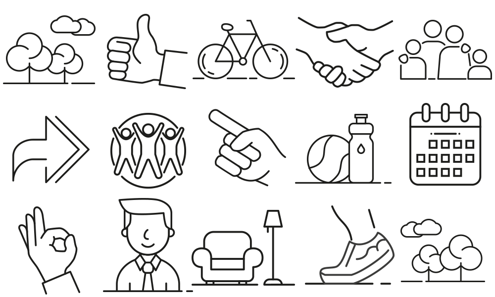 Image showing Everyday Active custom illustrations