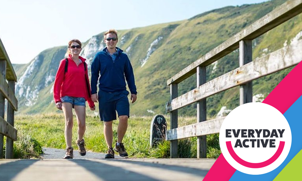 Image of people enjoying a coastal walk