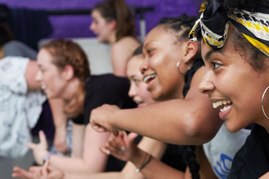 Photograph of people enjoying a socially prescribed physical activity session