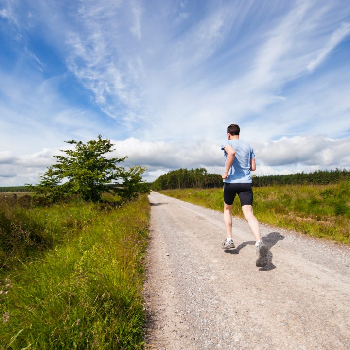 Man getting active following a physical activity referral