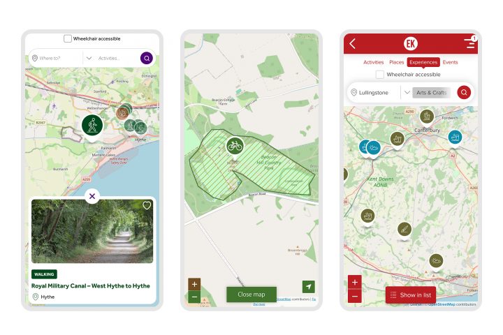 Mobile Devices Showing Map Navigator For Location Based Content Aspect Ratio 720 480
