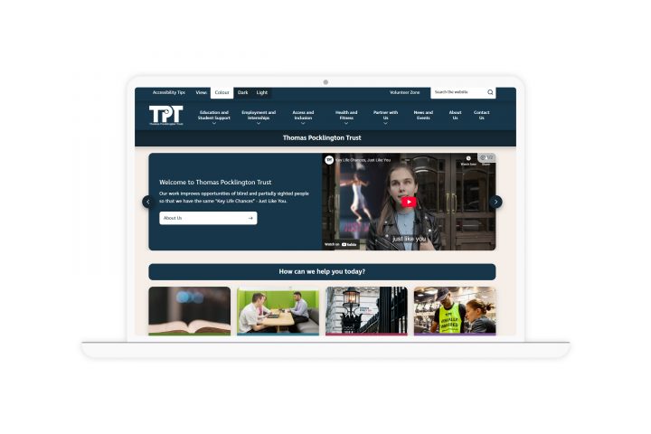 Thomas Pokilington Trust Homepage On Laptop Aspect Ratio 720 480