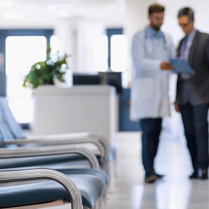 Photograph of a primary care setting in an integrated health and care system